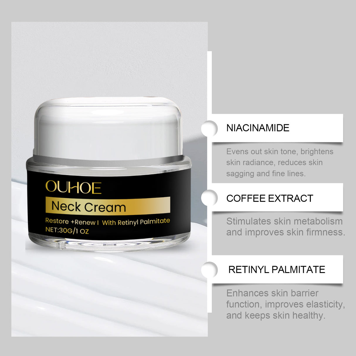 Neck Moisturizer Hydrating, Hydrating, Purifying And Firming Care For Neck Skin