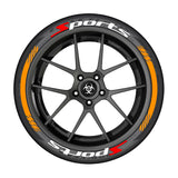 SPORTS series car tire letter sticker DIY sticker personalized modification sticker 3D three-dimensional all-in-ode tire sticker - V.I.P Digital Presence
