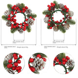Christmas wreath desktop home decoration simulation pine cone ornament Christmas flower candle holder - V.I.P Digital Presence