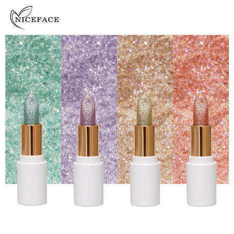 NICEFACE Charming Color-Changing Lipstick Bling Bling Slightly Flashing Warm Moisturizing Lipstick Waterproof And Not Easy To Fade - V.I.P Digital Presence