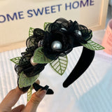 Fashionable fabric flower pearl flower headband - V.I.P Digital Presence
