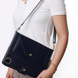 Suitable for iPad Pro 2020 Pen Slot Shoulder Strap Tablet Leather Case Air5 Handle Strap Handheld Flip Stand Protective Case