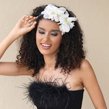 Fashionable handmade fabric crystal flower headband - V.I.P Digital Presence