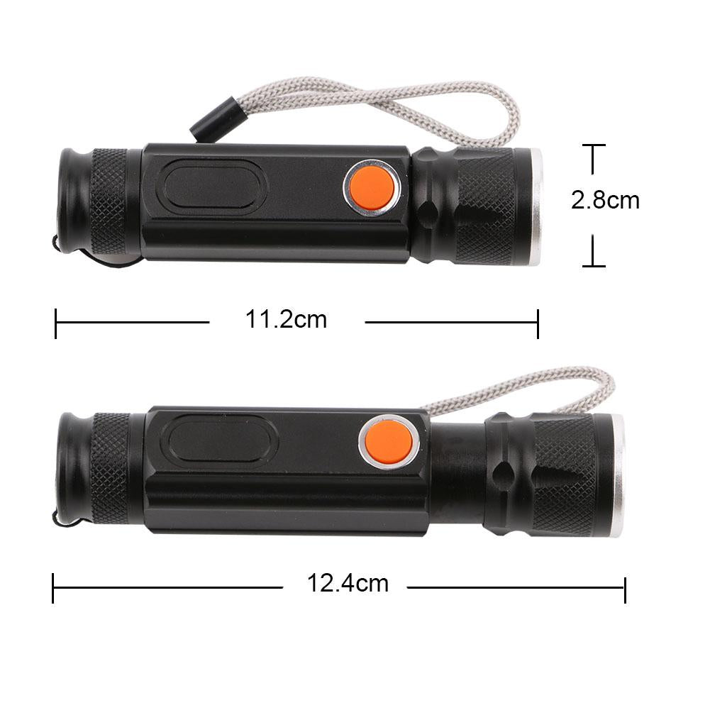 Magnet Camping Lamp Mini USB LED Flashlight XML T6 Torch Rechargeable COB Lantern Waterproof Zoom 18650 Battery - V.I.P Digital Presence