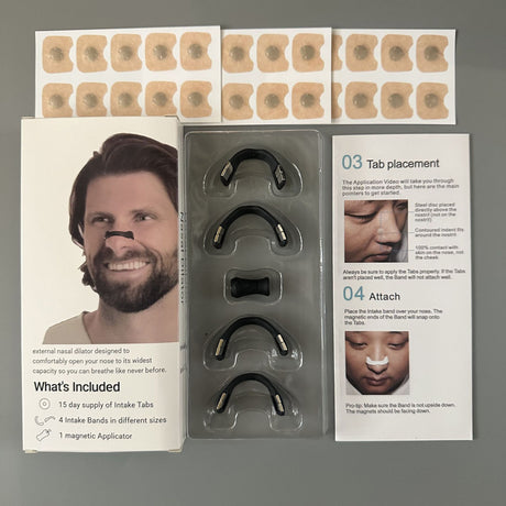 15Pairs Magnetic Nasal Strips Nasal Breathing Dilators Kits Increase Air Intake Improve Sleeping Reduce Snoring for Nighttime - V.I.P Digital Presence