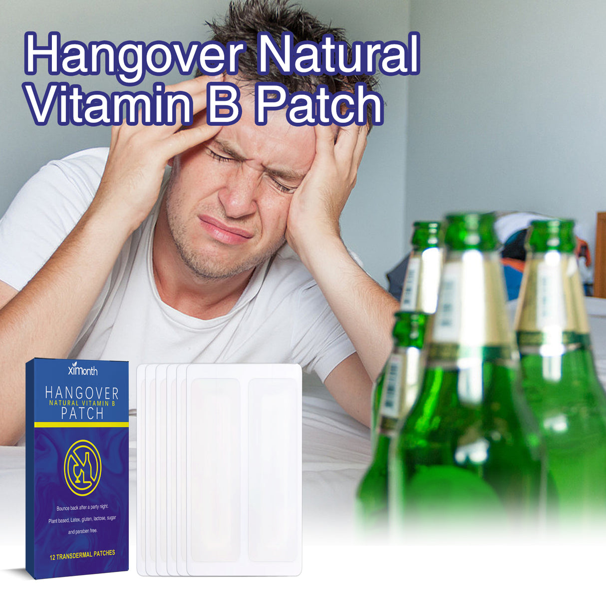 Vitamin B Hangover Patch Drink Hangover Party Party Home Party Head Discomfort Body Care - V.I.P Digital Presence