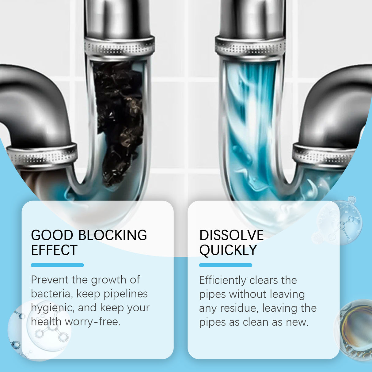 Drain Clogging Dredging Agent, Kitchen Drain Toilet Pipe Clogging Dredging Cleaning And Decontamination - V.I.P Digital Presence