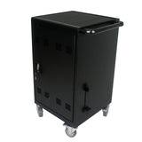 Mobile Charging Cart and Cabinet for Tablets Laptops 30-Device With Combination Lock--Black - V.I.P Digital Presence