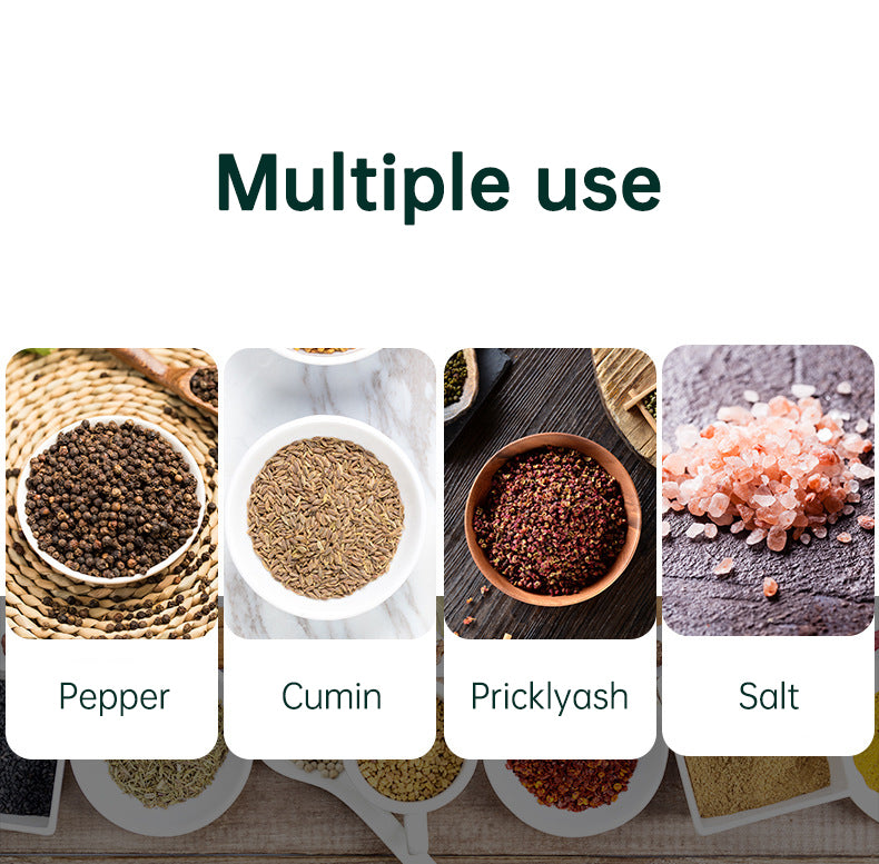 Kitchen Adjustable Coarseness Wood Pepper Grinder Mill Wooden Manual Sea Ceramic Grinding Mechanism Salt Mill - V.I.P Digital Presence