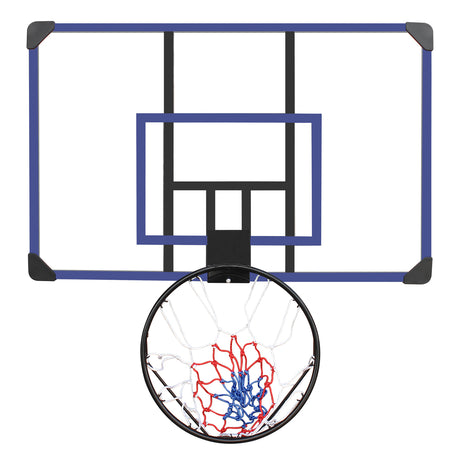 Wall mounted basketball basket, 45 x 29 inch shatterproof back, foldable basketball basket, all-weather mesh fabric - V.I.P Digital Presence