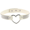 Japan's Harajuku Soft Girl Black Rhinestone Peach Heart Love-Shaped Collar Women's Neck Strap Collarbone Necklace Short - V.I.P Digital Presence