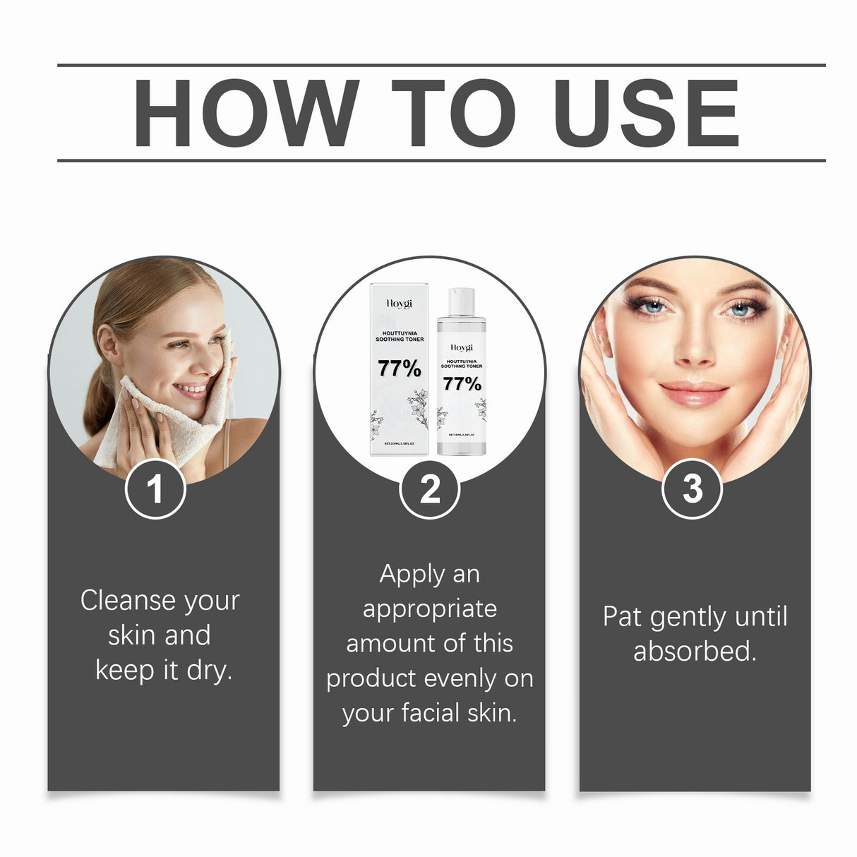 Htuynia Toner Deeply Hydrating, Firming, Smoothing And Brightening Skin Facial Care Essence Water