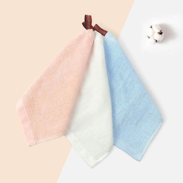 Small Square Towel, All Cotton 20 * 20, Kindergarten Pure Cotton Small Towel, Plain Hook, Hand Wipe Square Towel - V.I.P Digital Presence