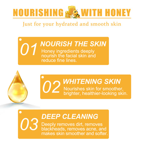 Honey Peel Mask, Tightens Pores Brightens Darkens Skin And Gently Removes Blackheads Apply Facial Mask - V.I.P Digital Presence