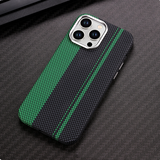Suitable for iPhone 15 ProMax phone case Kevlar pattern magnetic hard case 14 carbon fiber pattern anti drop protective case