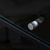 Black Glass Door Shoe Box Shoe Storage Cabinet With RGB Led Light - V.I.P Digital Presence