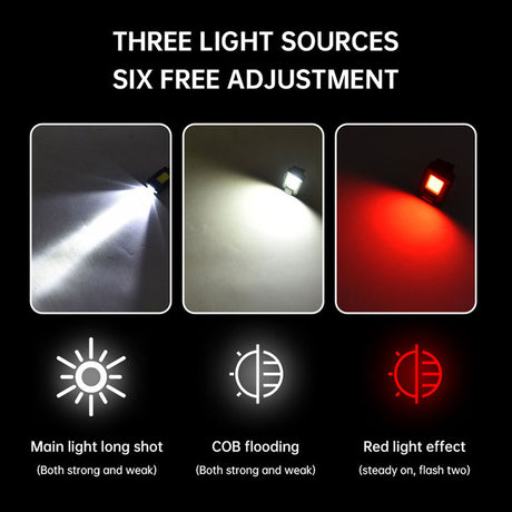 Outdoor Sports Night Running Safety Warning Light Field Floodlight Magnetic Suction Illumination Street Lamp Clip Cap Running Light - V.I.P Digital Presence