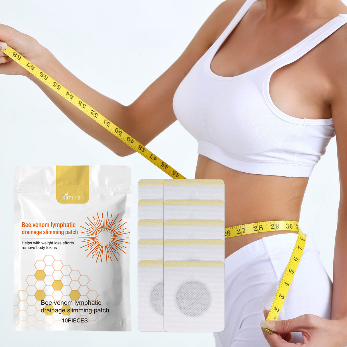 Bee Venom Lymphoid Body Shaping Patch, Firming Flab Fat Belly Arms Bye Meat Body Lymph Care Patch - V.I.P Digital Presence