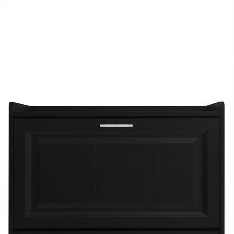 U-Can Shoe Storage Cabinet for Entryway with 3 Flip Drawers, Modern Shoe Organizer Cabinet, Free Standing Shoe Rack Black - V.I.P Digital Presence