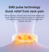 Neck Massager with Heat, Portable Neck Lymphatic Massager for Pain & Fatigue Relief - V.I.P Digital Presence
