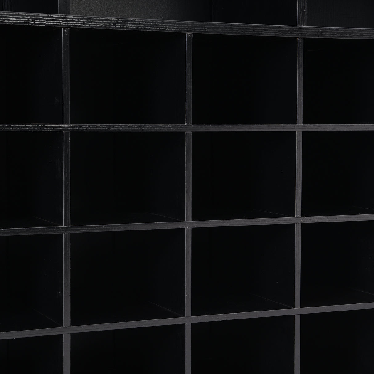 ONTREND Sleek Design 24 shoe cabinet, modern shoe cabinet with curved base, high-quality multifunctional side panel, black - V.I.P Digital Presence