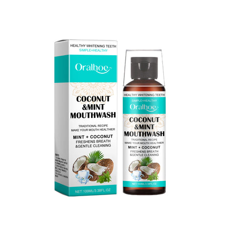 Coconut Mint Mouthwash Remove Stains, Freshen Breath And Clean Teeth With Convenient Care Mouthwash - V.I.P Digital Presence