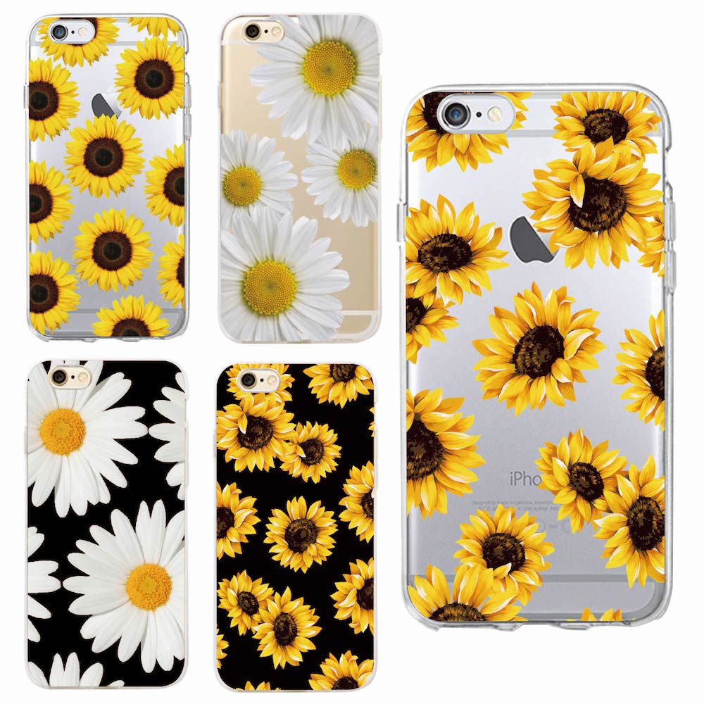 Cute Summer Daisy Sunflower Floral Flower Soft Clear Phone Case Fundas Coque For iPhone 7 7Plus 6 6S 8 8PLUS X XS Max SAMSUNG - V.I.P Digital Presence