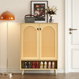 Shoe Storage Cabinet with Adjustable Plates Natural doors - V.I.P Digital Presence