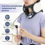 Adjustable Neck Tractor Home Inflatable Massage Cervical Vertebra Fixed Support Breathable Sports Neck Guard - V.I.P Digital Presence