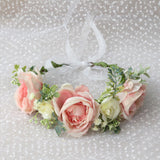 Korean style flower garland headwear fresh large peony flower crown runway dance party headband vacation countryside headband - V.I.P Digital Presence