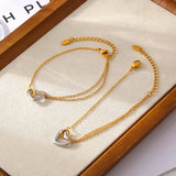 18K Gold-Plated Heart Bracelet - V.I.P Digital Presence