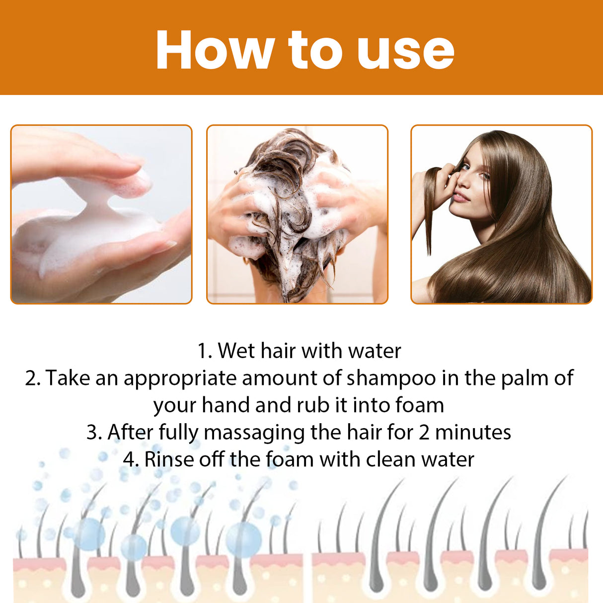 Rice Dense Hair Shampoo Deep Clean Thick Hair Moisturizing Hair Root Solid Hair Care Shampoo - V.I.P Digital Presence