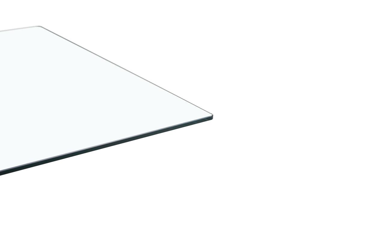 TEMPERED CLEAR GLASS GOLDEN LEG DINNING TABLE 63" - V.I.P Digital Presence