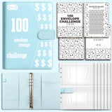 100 Envelope Challenge Binder Couples 100 Day Challenge Savings Savings Notebook - V.I.P Digital Presence
