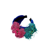 Handmade fabric flower wide exaggerated headband headwear - V.I.P Digital Presence