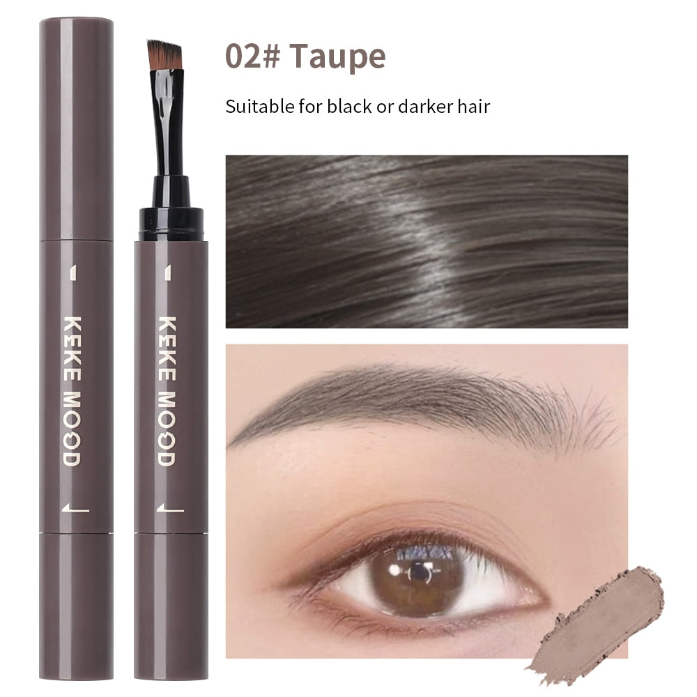 Waterproof Brown Grey Eyebrow Dyeing Cream Pencil Natural Lasting Non-smudge Setting Dye Eye Brow Pen with Brush Makeup Cosmetic - V.I.P Digital Presence