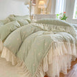 Cotton padded bed skirt with princess style pure cotton lace lace bed sheet and duvet cover - V.I.P Digital Presence