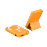 Estación de energía inalámbrica portátil de 10000 mAh y 22,5 W con logotipo personalizado, soporte de carga rápida, banco de energía magnético 