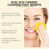 Turmeric Acid Cleansing Pad Facial Skin Pore Cleansing, Makeup Remover Gentle Exfoliating Cleansing Pad - V.I.P Digital Presence