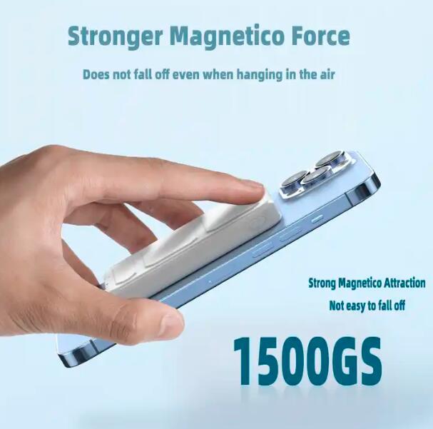 Estación de energía inalámbrica portátil de 10000 mAh y 22,5 W con logotipo personalizado, soporte de carga rápida, banco de energía magnético 