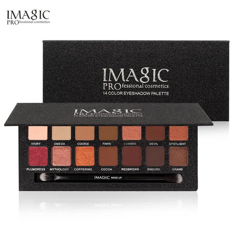 IMAGIC  14 Color Matte Nude Eye Shadow Pallete Cosmetics - V.I.P Digital Presence