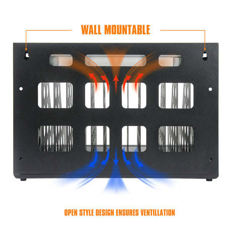 16 Bay Charging Cabinet for Laptop Chromebook Locking Charging Station-BLACK - V.I.P Digital Presence