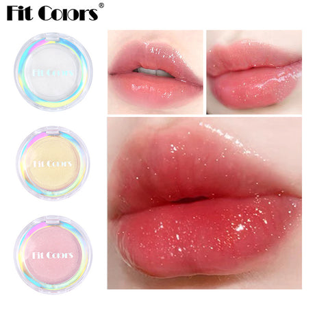 Fit Colors 3-Color Fresh Jelly Lip Mask Lip Mask Transparent Fine Flash Temperature-Controlled Discoloration Moisturizing Lip Jelly Lip Gloss - V.I.P Digital Presence