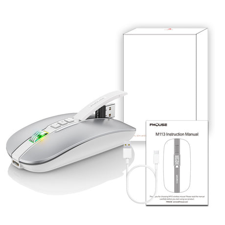Wireless Mouse Bluetooth Dual Mode 2.4G/BT5.1 Silent Mouse 2400DPI PC Notebook Business Office - V.I.P Digital Presence