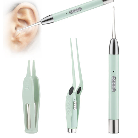 Illuminated Ear Scoop Ear Cleaner Pick Earmuff Ear Pick Visual Ear Scoop Children's Luminous Earwax Tweezers Set - V.I.P Digital Presence