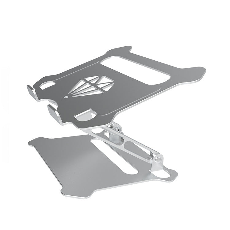 Soporte de escritorio para computadora portátil, soporte de refrigeración para notebook, soporte de aleación de aluminio para tableta, plegable y fácil de transportar. 