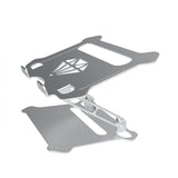 Soporte de escritorio para computadora portátil, soporte de refrigeración para notebook, soporte de aleación de aluminio para tableta, plegable y fácil de transportar. 