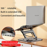 Soporte para portátil MCHOSE LS928 de 3.ª generación, de aleación de aluminio, plegable, de alta elevación y giratorio