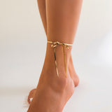 Simple and cool butterfly bow long ankle chain Anklet fashion versatile chain - V.I.P Digital Presence