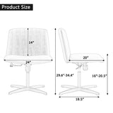 Black High Grade Pu Material. Home Computer Chair Office Chair Adjustable 360 ° Swivel Cushion Chair - V.I.P Digital Presence